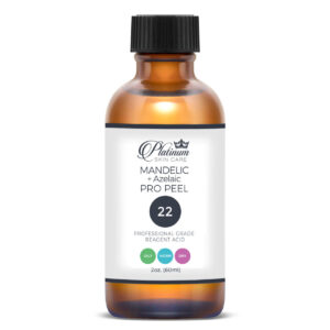 Platinum Skin Care Mandelic Azelaic 22% Acid Peel Bottle & Vials
