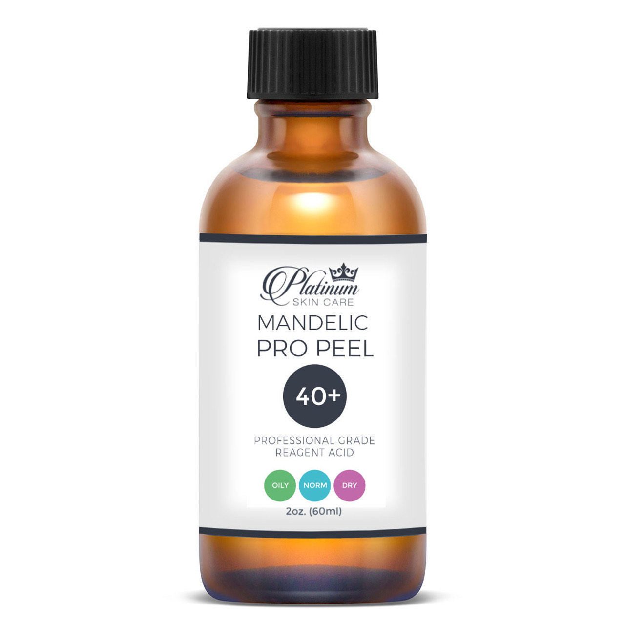 Platinum Skin Care Mandelic 40% Acid Peel Bottle and Vials
