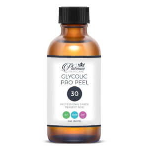Platinum Skin Care Glycolic 30% Acid Peel Bottle & Vials