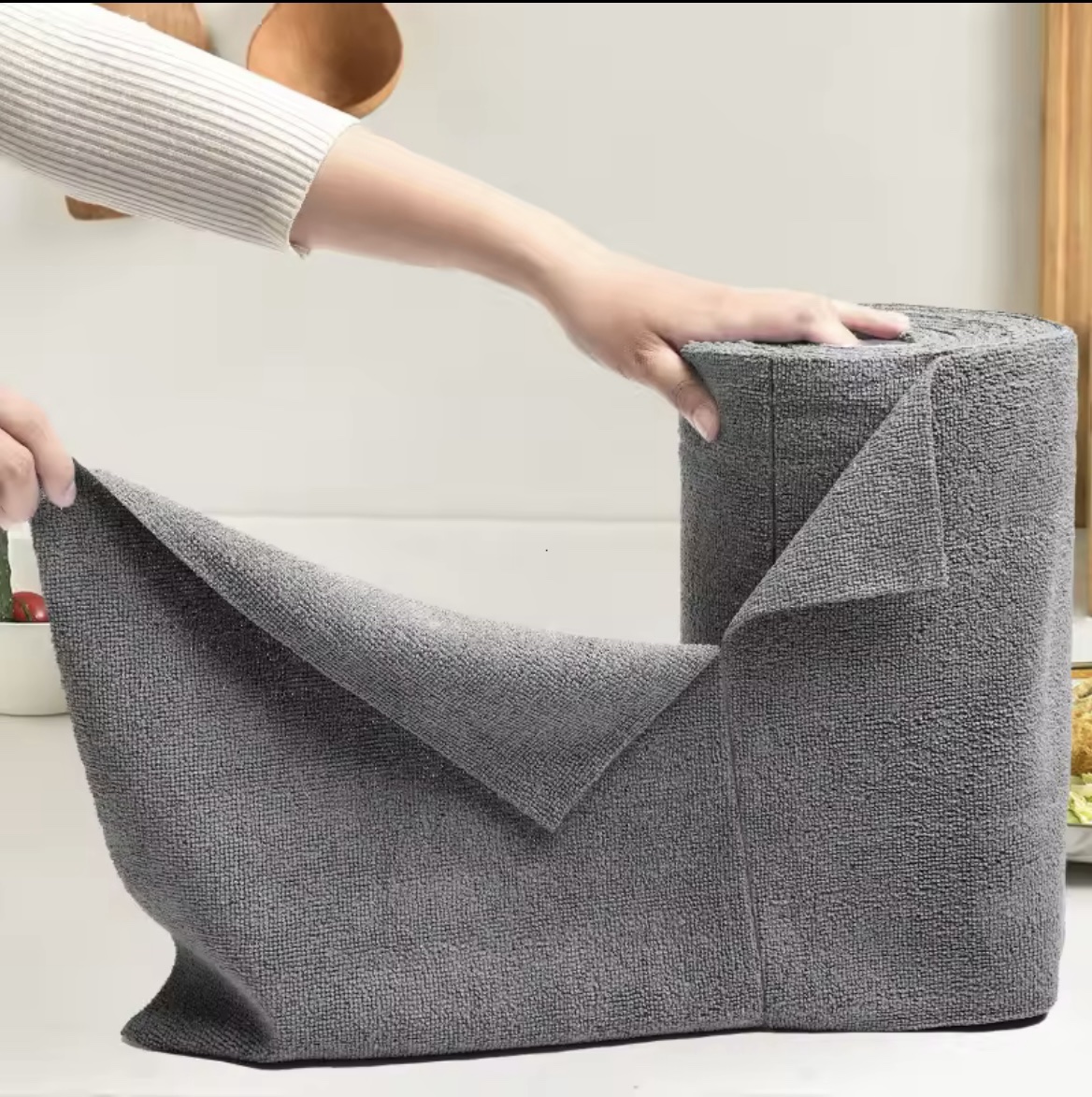 50 Sheetes/Roll Reusable Cleaning Microfiber Cloth